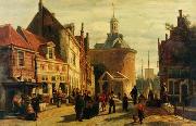 unknow artist European city landscape, street landsacpe, construction, frontstore, building and architecture. 326 France oil painting reproduction